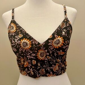 Arnhem Black and Orange Floral Camisole